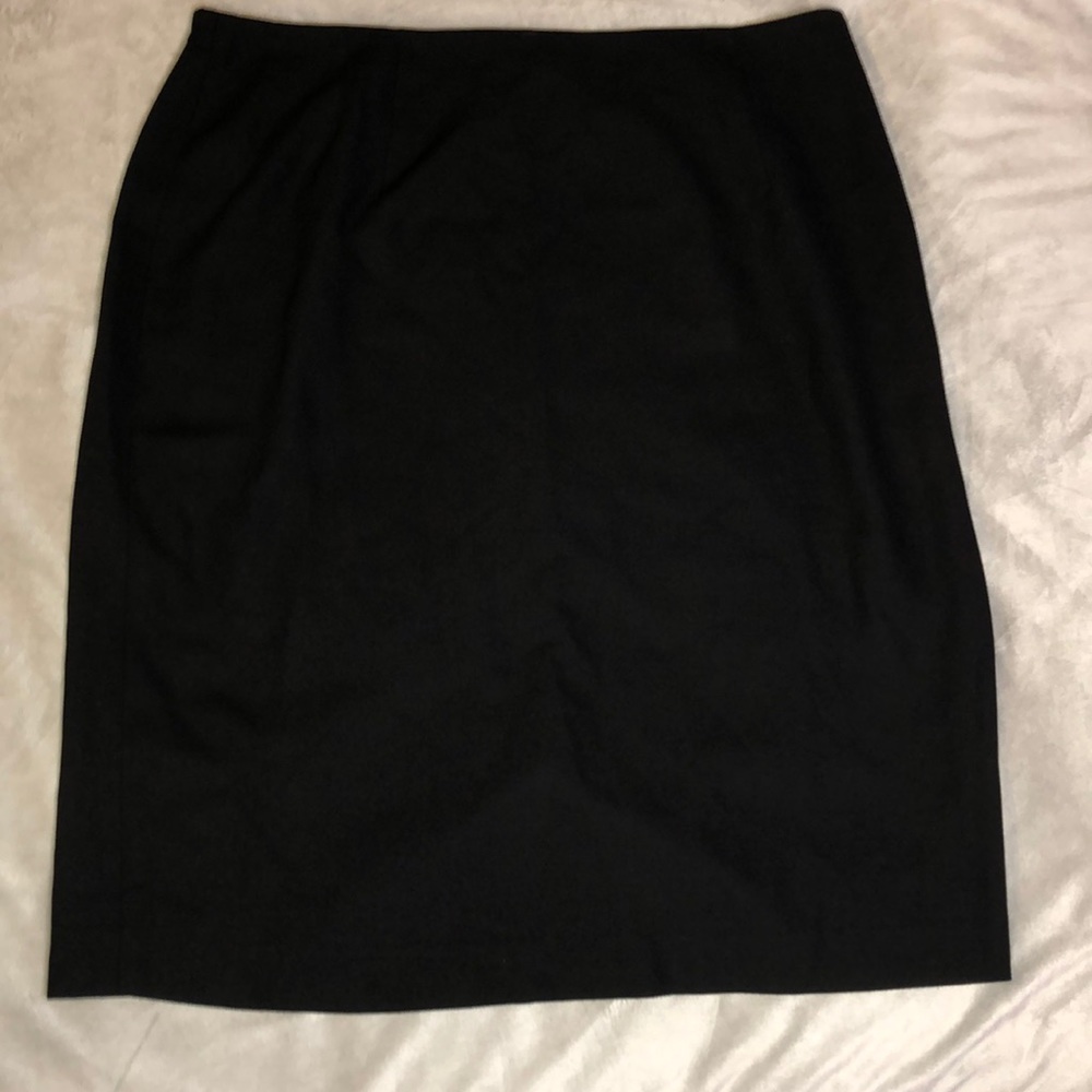 Wool Black Skirt
